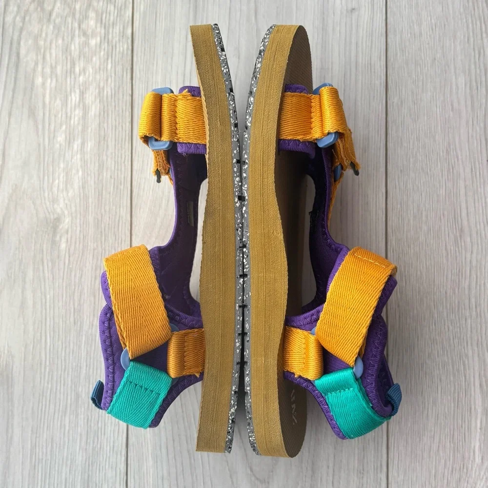 ZARA Women’s Multicolour Technical Sandals Size 36/37 Adjustable Pre-Owned - Picture 6 of 15